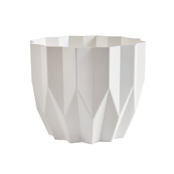 Кашпо "Геометрия" (3л.) Цв. Белый (Арт. КШ-4444)