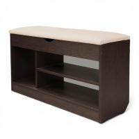 Тумба для обуви БН-196-04 (900*310*510) венге/кожзам крок бежевый 
