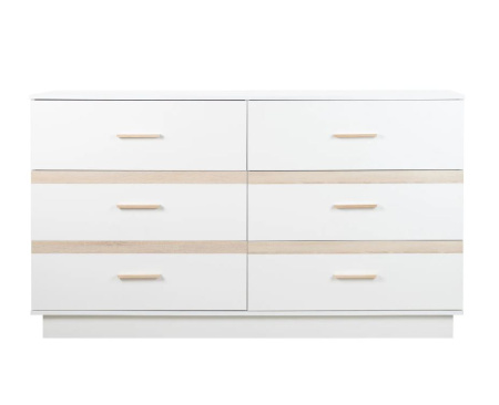 Анона 4 Комод Белый/Дуб Сонома/