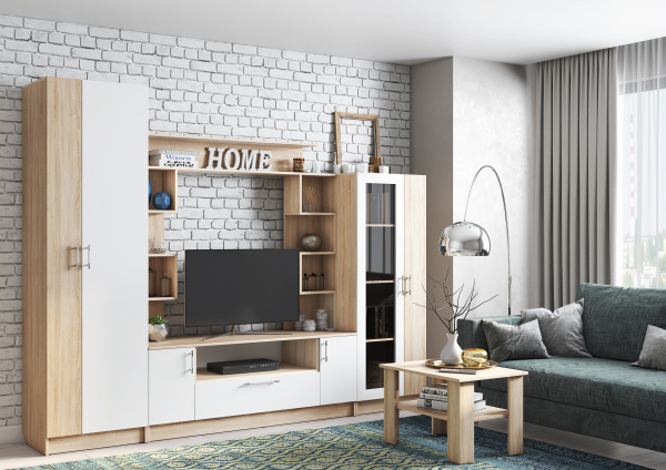 Горка Г-7 Белый/корпус Дуб сонома