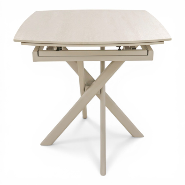 Стол DTM 0410 CS,110+30+30*80*76,Керамика цвет Бежевый 705, ножки Бежевые 9071