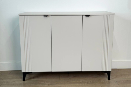 Комод 3 Рич кашемир/фрапучино матовый/черный