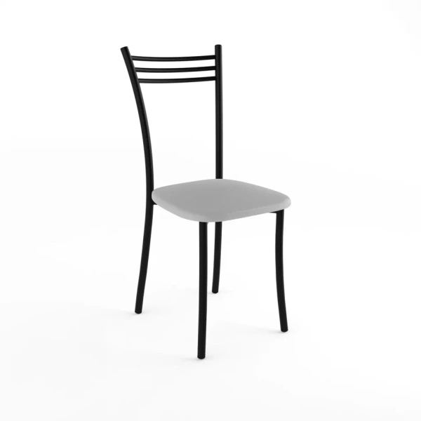 Стул Трио Стандарт (черный, к/з Серый 700м)