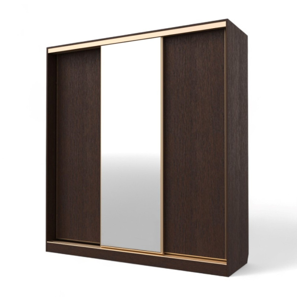 Шкаф-купе БН-61 3дв 2100х600х2200 Венге/золото 