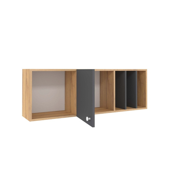ЛОЙС 88  Шкаф навесной(02 Дуб золотистый/Графит)/Глазов