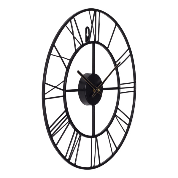 Часы настенные из металла,d=40 см, черн"Лофт" 4022-001