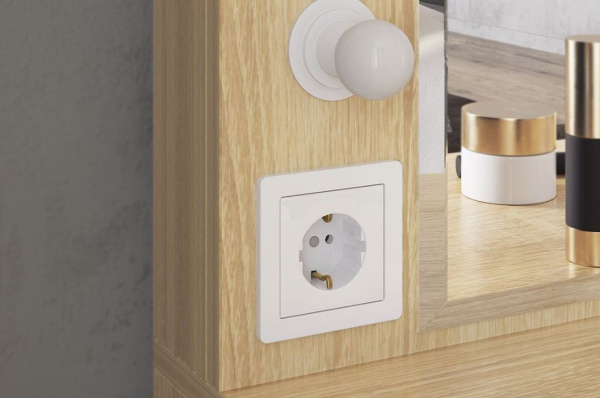 Зара Трюмо дуб сонома/белый 