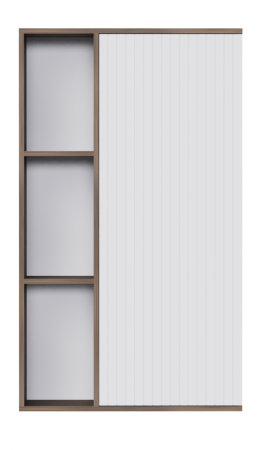 Шкаф навесной Вертикаль МДФ 1 кат. Дуб самдал, МДФ Белоснежный, Правый