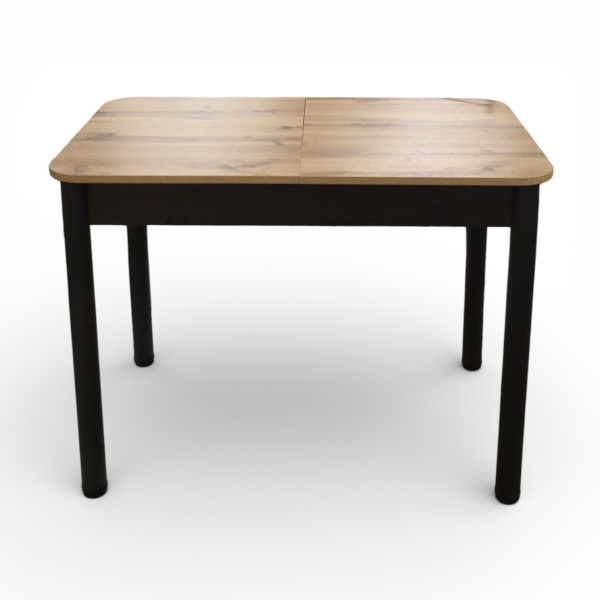 Стол Беседа РАСКЛ 980(+300) (Дуб вотан) B1, Опоры коричневые+(Бодега темный)